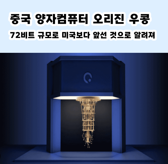 중국 양자컴퓨터 오리진 우콩의 모습, 실제인지는 알 수 없다.