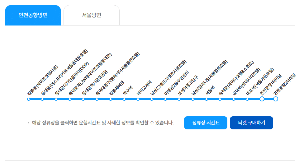공항버스 신용카드 결제 가능 여부 방법 (서울 시내에서 인천공항 가는 리무진버스)